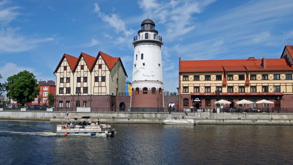 Вид на городской квартал Рыбная деревня в Калининграде  - Sputnik Казахстан