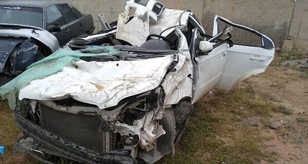 Автомобиль, на котором разбилась Сания Шакирова - Sputnik Казахстан
