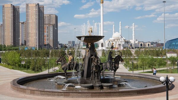 Виды Астаны, фонтан - Sputnik Казахстан