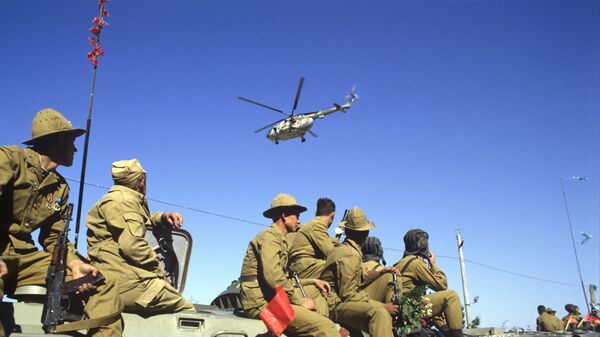 Ауғанстандағы интернационалист жауынгерлер, архивтегі фото Ауғанстандағы интернационалист жауынгерлер, архивтегі фото - Sputnik Қазақстан