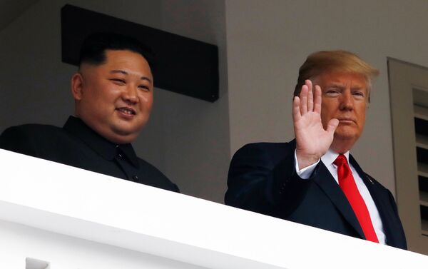 Встреча главы КНДР Ким Чен Ына и президента США Дональда Трампа - Sputnik Казахстан