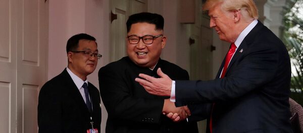 Встреча главы КНДР Ким Чен Ына и президента США Дональда Трампа - Sputnik Казахстан