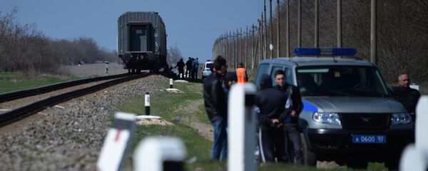 Поезд на железной дороге, архивное фото - Sputnik Казахстан