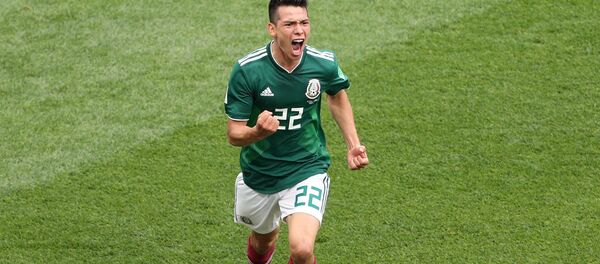 Матч Германия - Мексика: игрок сборной Мексики Ирвинг Лосано забил гол - Sputnik Казахстан
