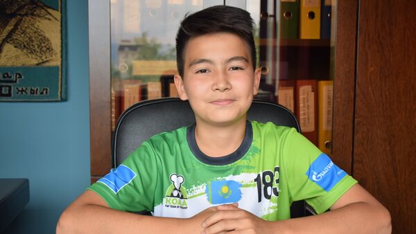 Воспитанник Кайрата, 12-летний Алан Адахаев - Sputnik Казахстан