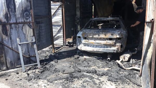 СТО и частный жилой дом горели в Жетысуском районе - Sputnik Казахстан