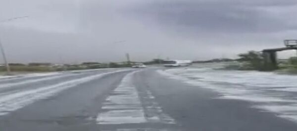 Снег или град в Карагандинской области Снег или град в Карагандинской области - Sputnik Казахстан