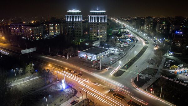Вид на ночной Бишкек - Sputnik Казахстан