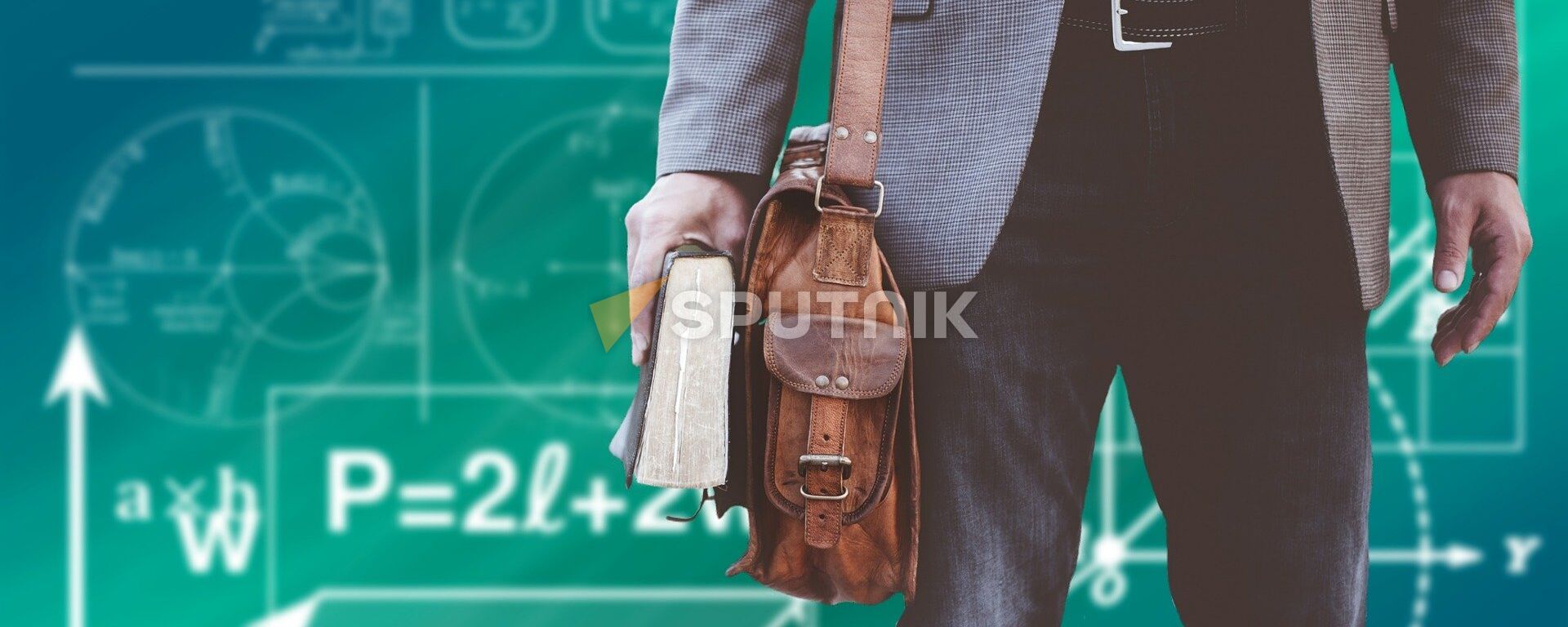 Мужчина с книгами и портфелем, иллюстративное фото - Sputnik Қазақстан, 1920, 01.12.2021