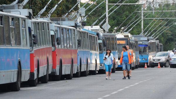 Троллейбусы на улице, архивное фото - Sputnik Қазақстан