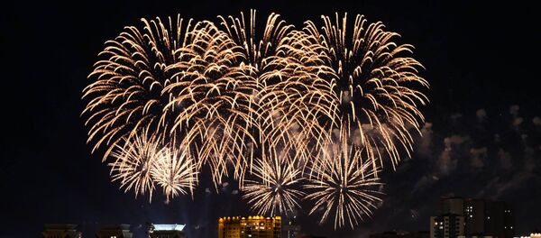 Фейерверк на День столицы - Sputnik Казахстан