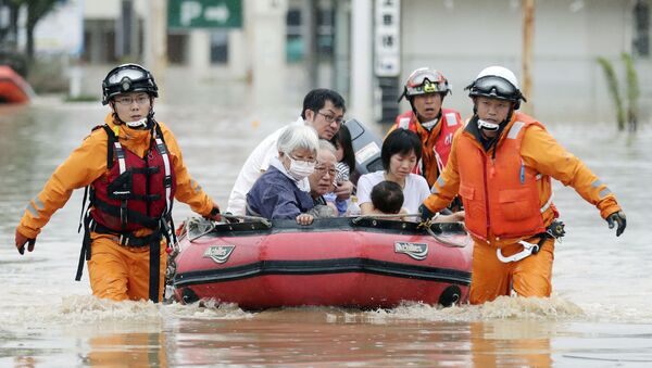 Последствия сильных дождей в Японии - Sputnik Казахстан