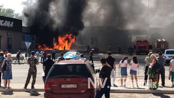 Срыв пистолета на одной из заправок Балхаша  - Sputnik Казахстан