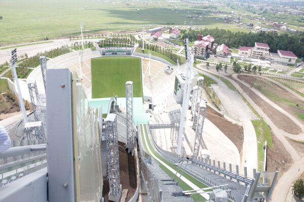 Республиканская база лыжного спорта с трамплином в Боровом - Sputnik Казахстан