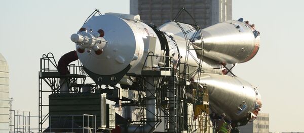 Ракета на стартовой площадке космодрома Байконур, архивное фото - Sputnik Казахстан