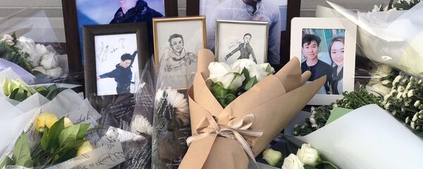 Акция памяти о Денисе Тене в Корее - Sputnik Казахстан