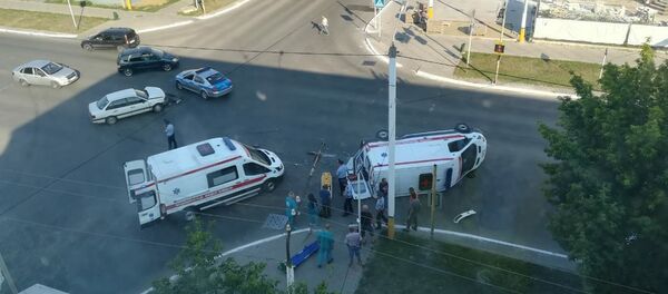 Скорая перевернулась в Костанае - Sputnik Казахстан