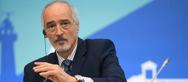 Постоянный представитель Сирии при ООН и глава делегации правительства Сирии Башар Джафари Постоянный представитель Сирии при ООН и глава делегации правительства Сирии Башар Джафари - Sputnik Казахстан