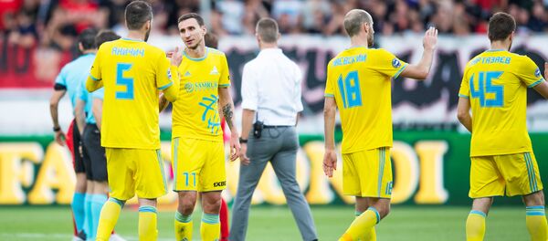 ФК Астана победила Миттьюлланн (Дания) во втором отборочном раунде Лиги чемпионов ФК Астана победила Миттьюлланн (Дания) во втором отборочном раунде Лиги чемпионов - Sputnik Казахстан