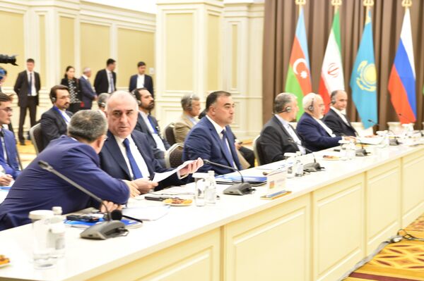 Совещание министров иностранных дел прикаспийских государств в Актау - Sputnik Казахстан