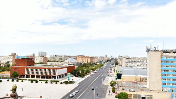 Вид на проспект президента республики Казахстан в Актау - Sputnik Қазақстан
