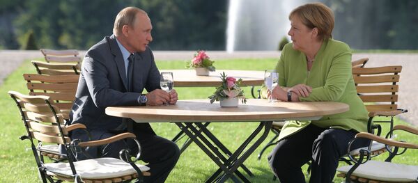 Рабочий визит президента РФ В. Путина в Германию Рабочий визит президента РФ В. Путина в Германию - Sputnik Казахстан