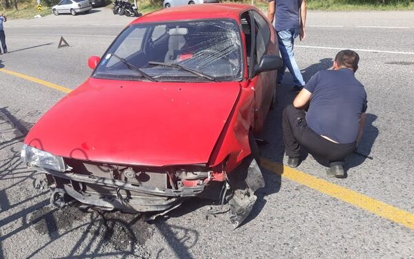 Мотоцикл столкнулся с Toyota Corolla на улице Горной - Sputnik Казахстан