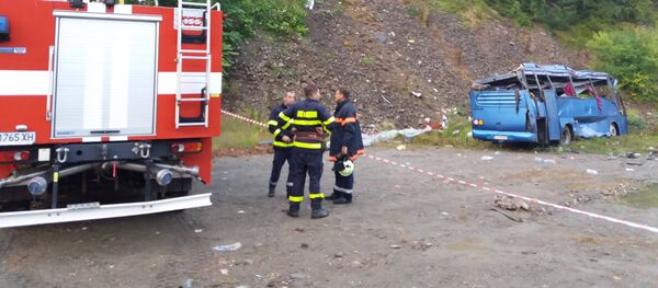 Пассажирский автобус упал с 20-метровой высоты в Болгарии - Sputnik Казахстан