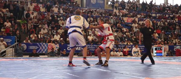 Көшпенділер ойындарында балуандар қазақша күрестен жарысқа түсті Көшпенділер ойындарында балуандар қазақша күрестен жарысқа түсті - Sputnik Қазақстан