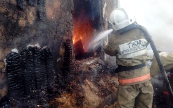 Пожарные борются с огнем - Sputnik Казахстан