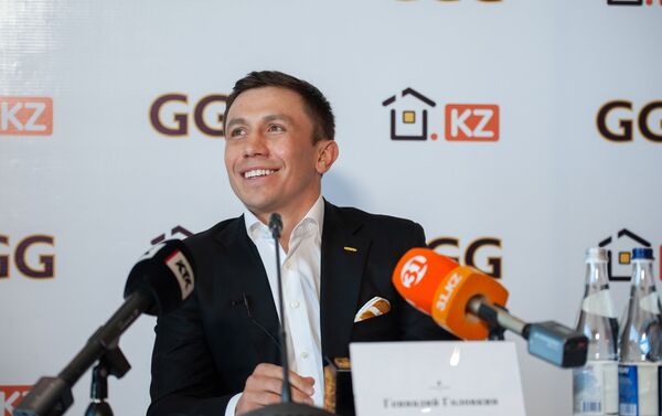 Геннадий Головкин во время пресс-конференции - Sputnik Казахстан