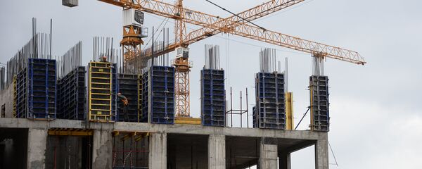 Строительство жилого комплекса Строительство жилого комплекса - Sputnik Казахстан