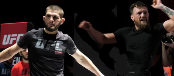 Как прошла открытая тренировка Нурмагомедова и Макгрегора Как прошла открытая тренировка Нурмагомедова и Макгрегора - Sputnik Казахстан