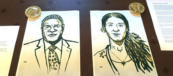 Изображение лауреатов Нобелевской премии мира Денис Мукве и Надя Мурад - Sputnik Казахстан