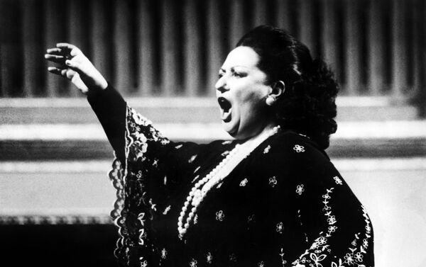 Оперная певица Монсеррат Кабалье выступает в Вене, 1979 год, архивное фото - Sputnik Казахстан