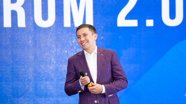 Геннадий Головкин во время Syneq Business Forum - Sputnik Казахстан