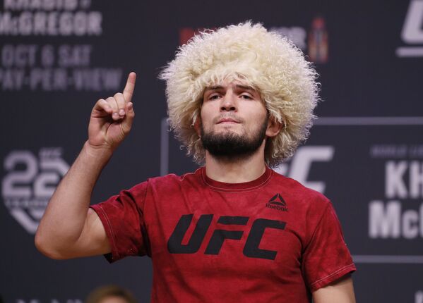 Российский боец смешанных боевых искусств, выступавший под эгидой UFC Хабиб Нурмагомедов. Родился 20 сентября 1988 года.  - Sputnik Казахстан