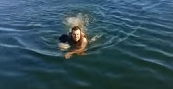 Спасение собаки на Бухтарминском водохранилище - Sputnik Казахстан