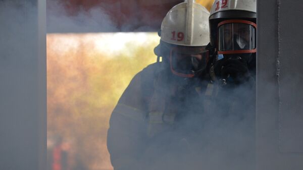 Сотрудники пожарной охраны МЧС РФ, архивное фото - Sputnik Казахстан