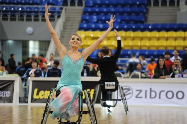 Екатерина Парафиева во время чемпионата Казахстана по паратанцам - Sputnik Казахстан