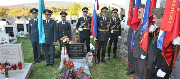 В Словении почтили память казахстанского героя, погибшего в годы Великой Отечественной войны В Словении почтили память казахстанского героя, погибшего в годы Великой Отечественной войны - Sputnik Казахстан