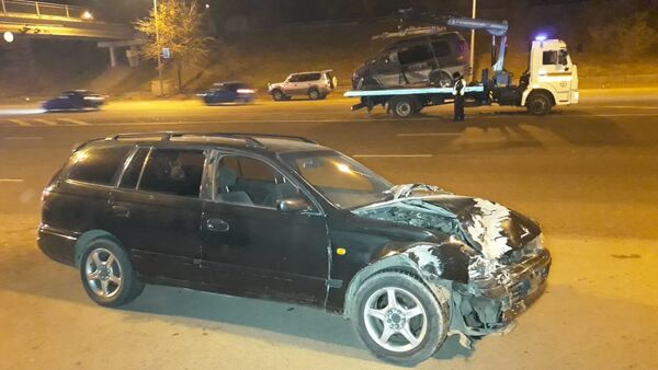 Три автомобиля столкнулись на пр. Рыскулова - Sputnik Казахстан