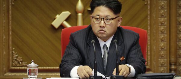 Архивное фото лидера Северной Кореи Ким Чен Ына во время съезда партии в Пхеньяне, Северная Корея - Sputnik Казахстан