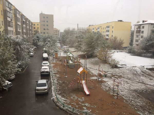 Снег выпал в Астане - Sputnik Казахстан