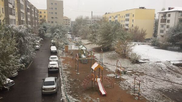 Снег выпал в Астане - Sputnik Казахстан