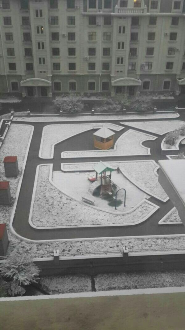 В Астане выпал снег - Sputnik Казахстан
