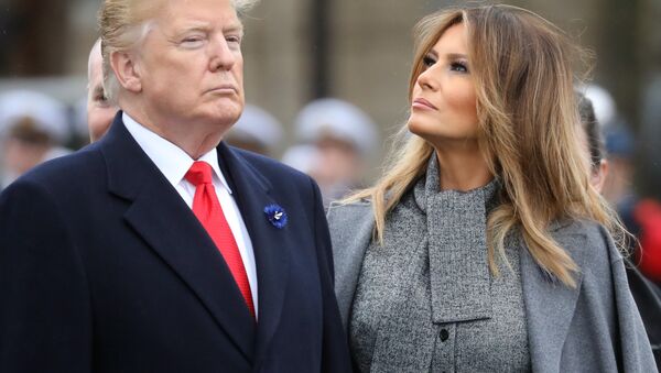 Президент США Дональд Трамп и его супруга Мелания Трамп - Sputnik Қазақстан