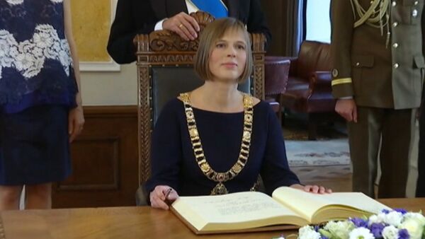 Новый президент Эстонии Кальюлайд сменила Ильвеса на посту главы республики - Sputnik Казахстан