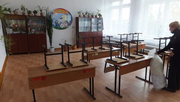 Архивное фото школьного кабинета - Sputnik Казахстан