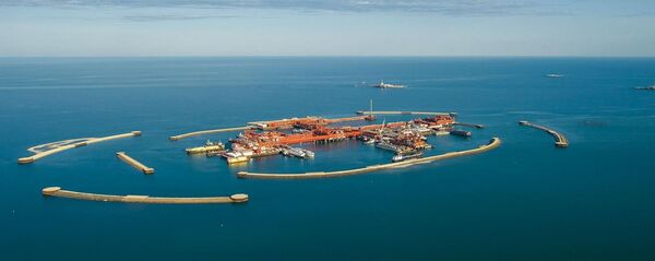 Архивное фото месторождения Кашаган Архивное фото месторождения Кашаган - Sputnik Казахстан